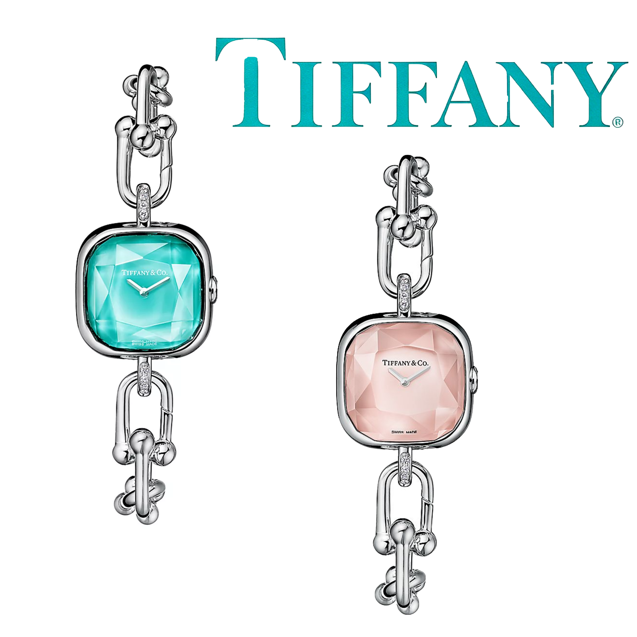 Tiffany HardWear watch, sterling silver and steel, set with diamonds. - Image 3