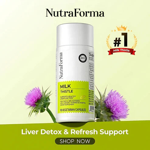 Milk thistle detox capsules - Liver support and cleansing