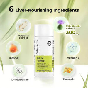 Milk thistle detox capsules - Liver support and cleansing