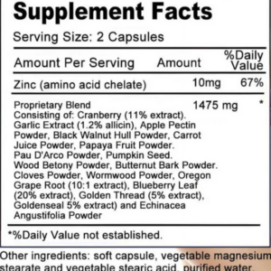 Parasites Blast Detox Complex Capsule