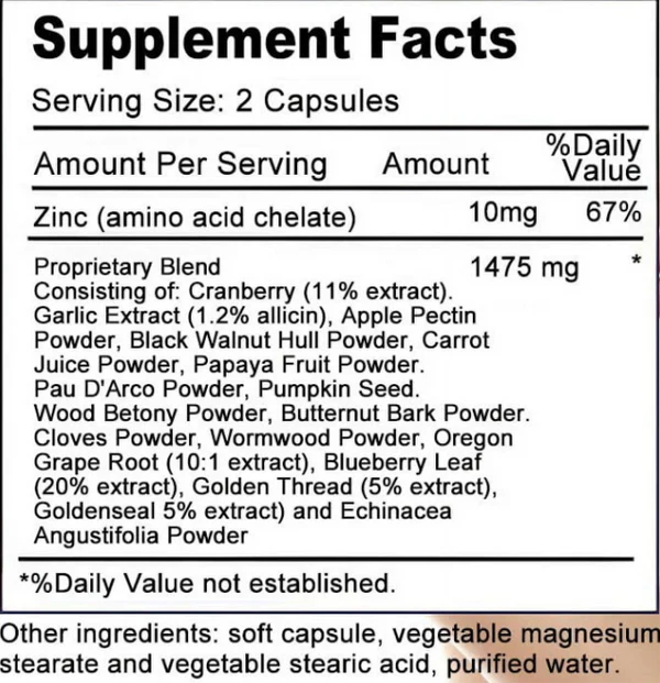 Parasites Blast Detox Complex Capsule
