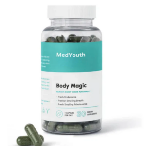 Chlorophyll capsules eliminate body odor