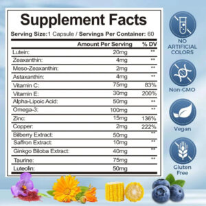 15-in-1 Eye Health Capsules with Lutein