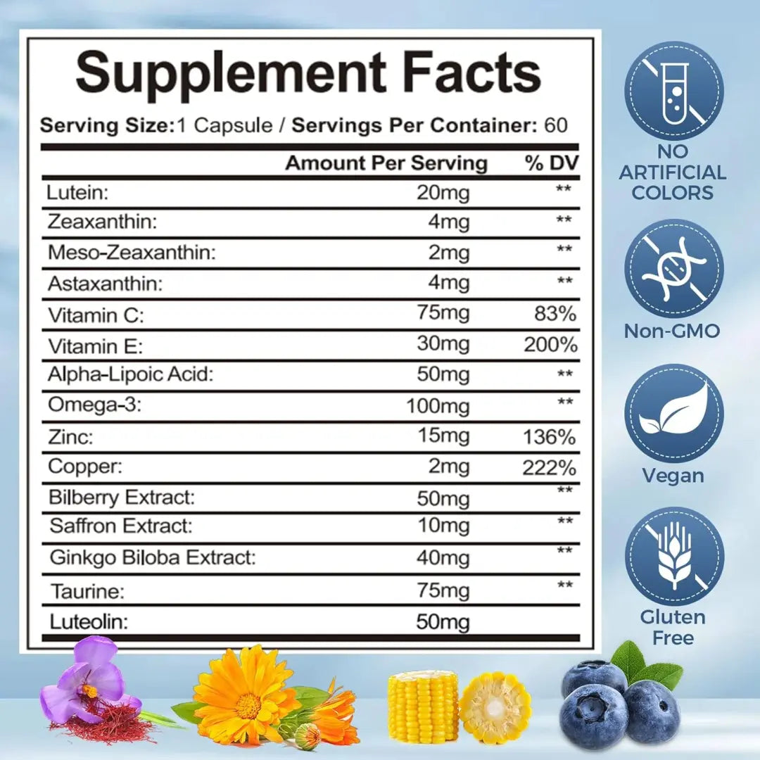 15-in-1 Eye Health Capsules with Lutein