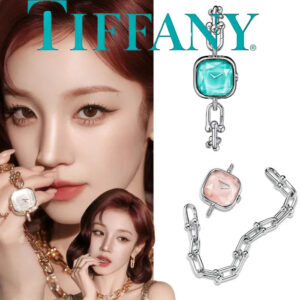Tiffany HardWear watch, sterling silver and steel, set with diamonds.