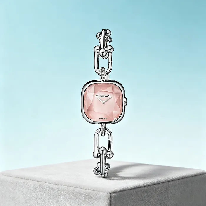 Tiffany HardWear watch, sterling silver and steel, set with diamonds. - Image 4