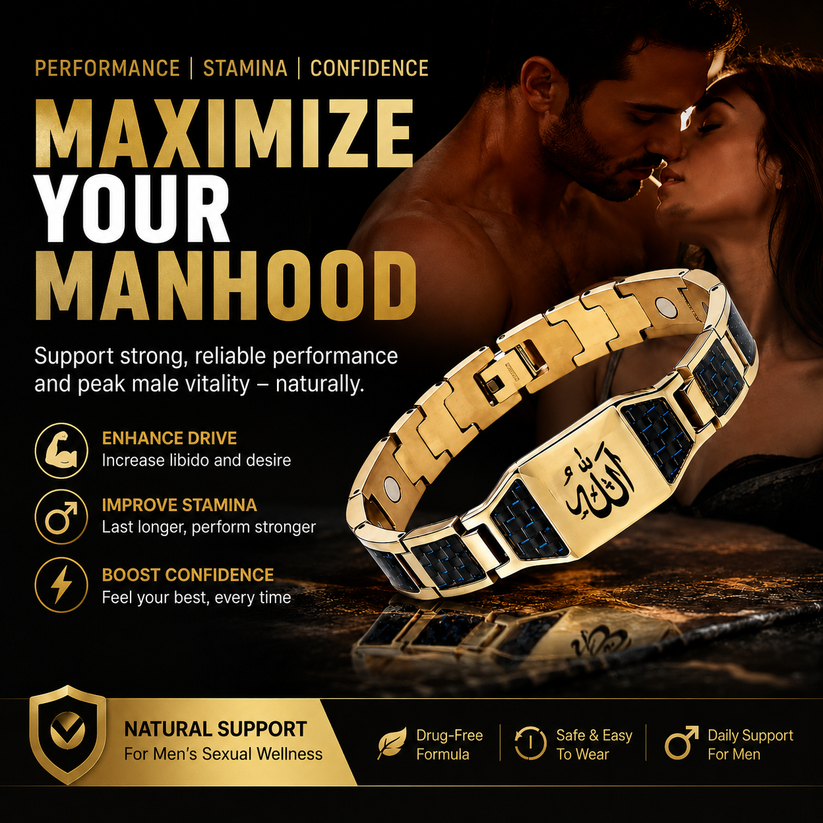 Men's Strength &Vitality BraceletCUpgrade Your Energy,Style, and Confidence